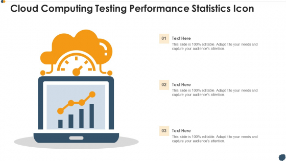 Cloud Computing Testing Performance Statistics Icon Icons PDF