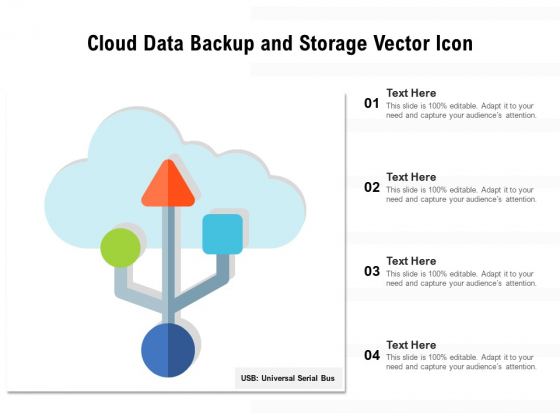 Cloud Data Backup And Storage Vector Icon Ppt PowerPoint Presentation Ideas Template PDF