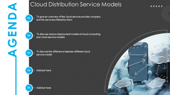Cloud Distribution Service Models Agenda Cloud Distribution Service Models Icons PDF Cloud Distribution Service Models Agenda Cloud Distribution Service Models Icons PDF