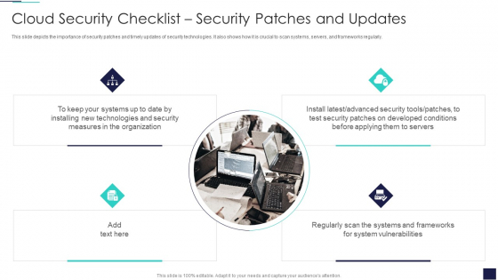 Cloud Information Security Cloud Security Checklist Security Patches And Updates Ppt Show Background Designs PDF Cloud Information Security Cloud Security Checklist Security Patches And Updates Ppt Show Background Designs PDF