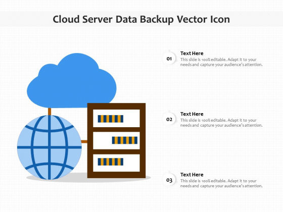 Cloud Server Data Backup Vector Icon Ppt PowerPoint Presentation File Picture PDF