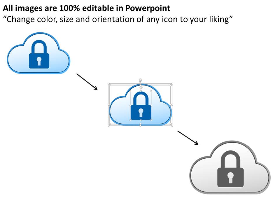 Cloud With Lock For Cloud Technology Powerpoint Template good researched