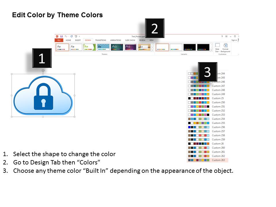 Cloud With Lock For Cloud Technology Powerpoint Template editable researched