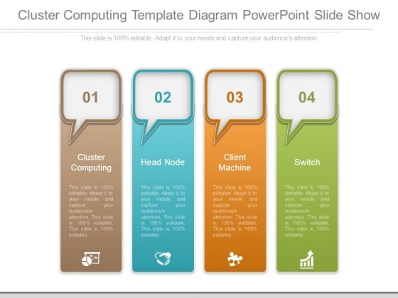 Cluster Computing Template Diagram Powerpoint Slide Show Cluster Computing Template Diagram Powerpoint Slide Show