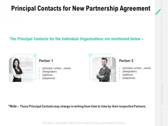 Collaboration Agreement Principal Contacts For New Partnership Agreement Ppt Styles Show PDF Collaboration Agreement Principal Contacts For New Partnership Agreement Ppt Styles Show PDF