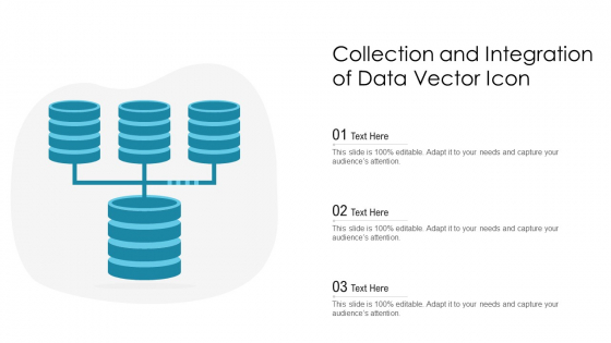 Collection And Integration Of Data Vector Icon Icons PDF