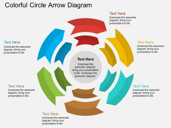 Colorful Circle Arrow Diagram Powerpoint Template Colorful Circle Arrow Diagram Powerpoint Template