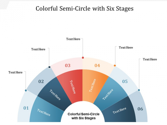 Colorful Semi Circle With Six Stages Ppt PowerPoint Presentation Gallery Smartart PDF