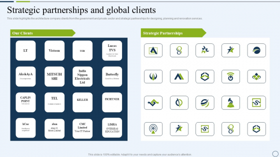Commercial And Urban Architect Business Profile Strategic Partnerships And Global Clients Demonstration PDF Commercial And Urban Architect Business Profile Strategic Partnerships And Global Clients Demonstration PDF