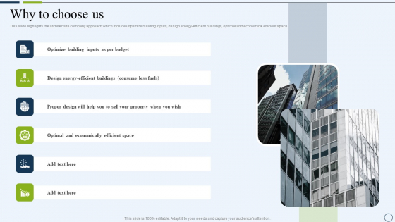 Commercial And Urban Architect Business Profile Why To Choose Us Graphics PDF Commercial And Urban Architect Business Profile Why To Choose Us Graphics PDF