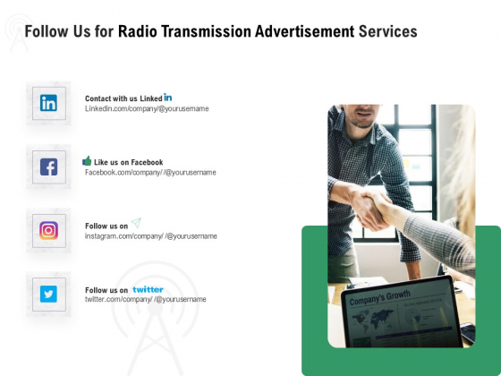 Commercial Broadcasting Follow Us For Radio Transmission Advertisement Services Information PDF Commercial Broadcasting Follow Us For Radio Transmission Advertisement Services Information PDF