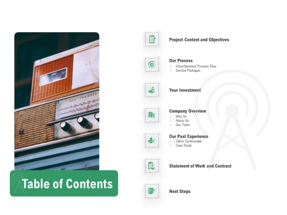 Commercial Broadcasting Table Of Contents Diagrams PDF Commercial Broadcasting Table Of Contents Diagrams PDF