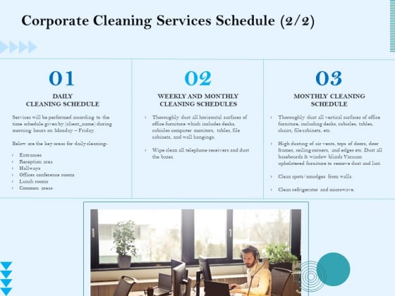 Commercial Cleaning Services Corporate Cleaning Services Schedule Demonstration PDF Commercial Cleaning Services Corporate Cleaning Services Schedule Demonstration PDF