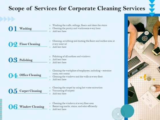 Commercial Cleaning Services Scope Of Services For Corporate Cleaning Services Slides PDF Commercial Cleaning Services Scope Of Services For Corporate Cleaning Services Slides PDF