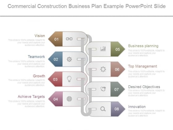Commercial Construction Business Plan Example Powerpoint Slide
