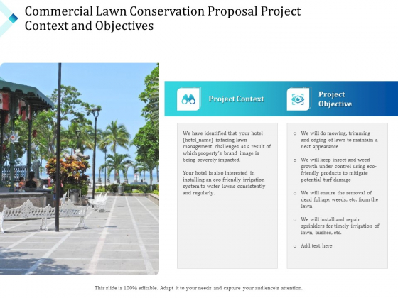 Commercial Lawn Conservation Proposal Project Context And Objectives Ppt Professional Background PDF Commercial Lawn Conservation Proposal Project Context And Objectives Ppt Professional Background PDF