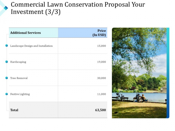 Commercial Lawn Conservation Proposal Your Investment Design Ppt Summary Brochure PDF Commercial Lawn Conservation Proposal Your Investment Design Ppt Summary Brochure PDF