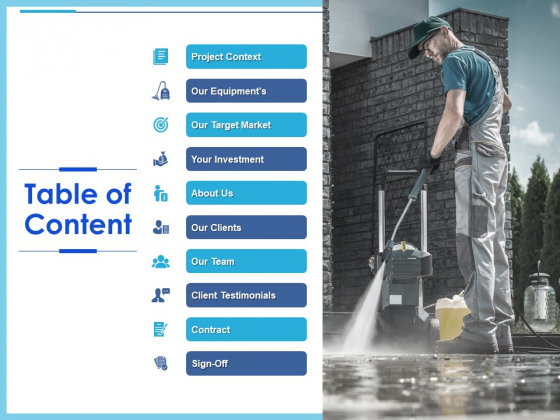 Commercial Pressure Washing Contract Template Table Of Content Information PDF Commercial Pressure Washing Contract Template Table Of Content Information PDF