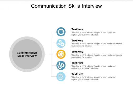 Communication Skills Interview Ppt PowerPoint Presentation Model Tips Cpb