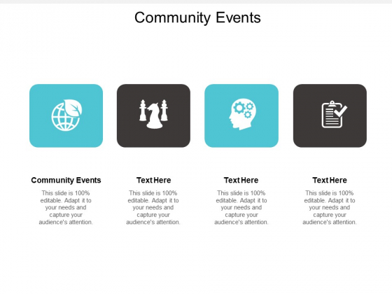 Community Events Ppt PowerPoint Presentation Model Templates Cpb