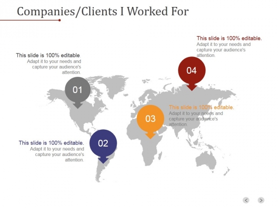 Companies Clients I Worked For Ppt PowerPoint Presentation Sample Companies Clients I Worked For Ppt PowerPoint Presentation Sample