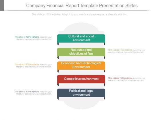 Company Financial Report Template Presentation Slides