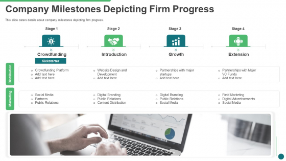 Company Milestones Depicting Firm Progress Ppt Professional Picture PDF