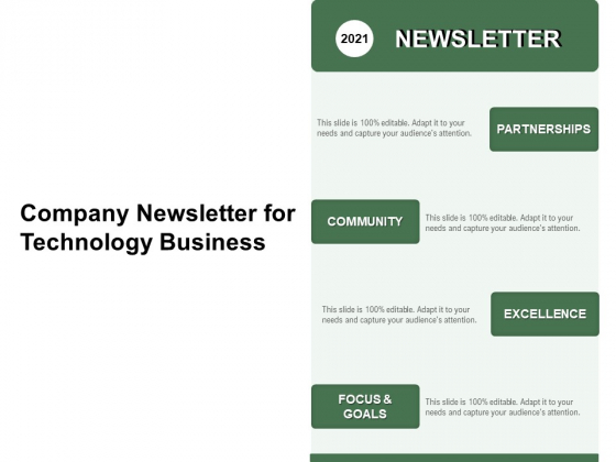 Newsletter Template - Slide Geeks