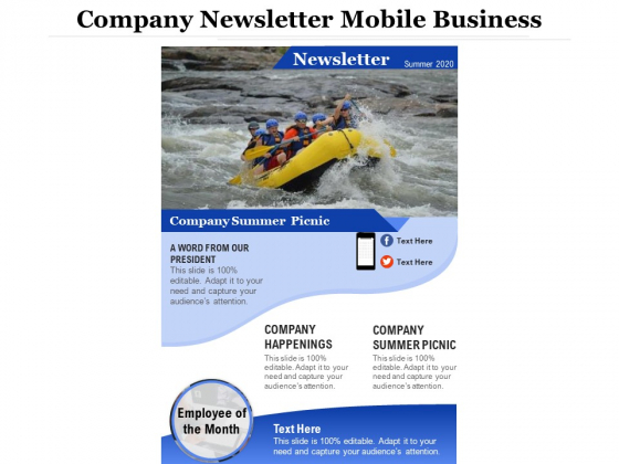 Company Newsletter Mobile Business Ppt PowerPoint Presentation Gallery Summary PDF Company Newsletter Mobile Business Ppt PowerPoint Presentation Gallery Summary PDF