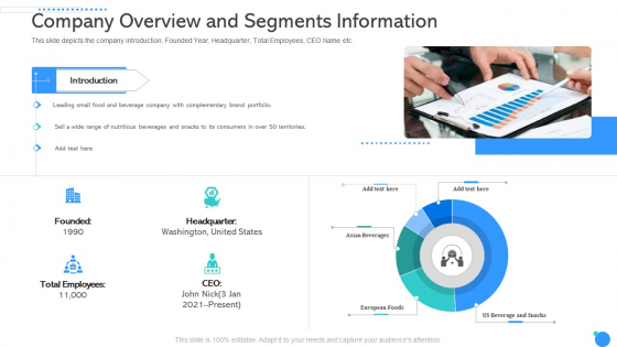 Company Overview And Segments Information Ppt Portfolio