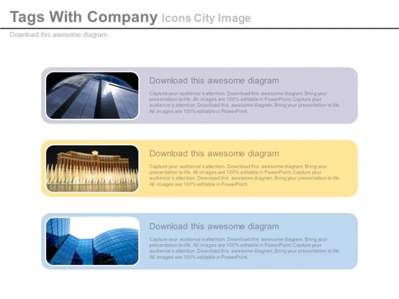 Company Overview With Office Buildings Powerpoint Slides