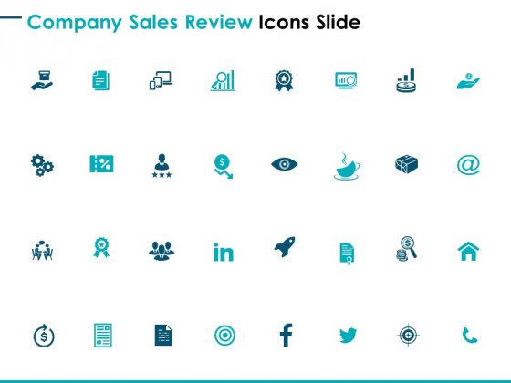 Company Sales Review Icons Slide Gears Ppt PowerPoint Presentation Inspiration Rules