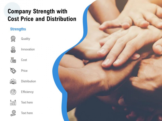 Company Strength With Cost Price And Distribution Ppt PowerPoint Presentation Ideas PDF Company Strength With Cost Price And Distribution Ppt PowerPoint Presentation Ideas PDF