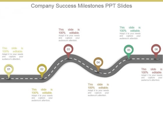 Company Success Milestones Ppt Slides