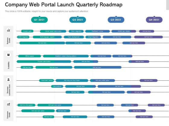 Company Web Portal Launch Quarterly Roadmap Inspiration Company Web Portal Launch Quarterly Roadmap Inspiration