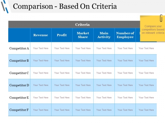Comparison Based On Criteria Ppt PowerPoint Presentation Show Icon Comparison Based On Criteria Ppt PowerPoint Presentation Show Icon