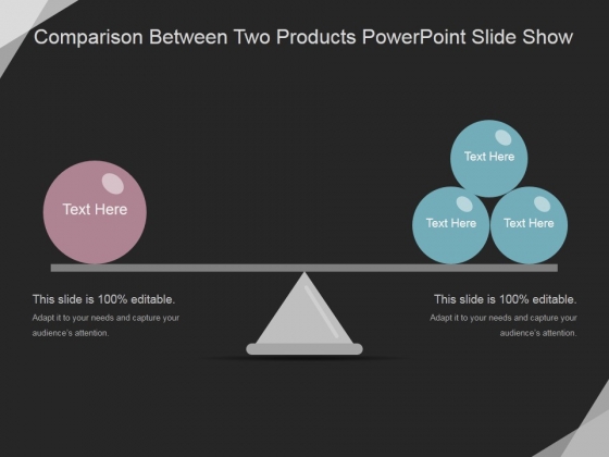 Comparison Between Two Products Ppt PowerPoint Presentation Layouts