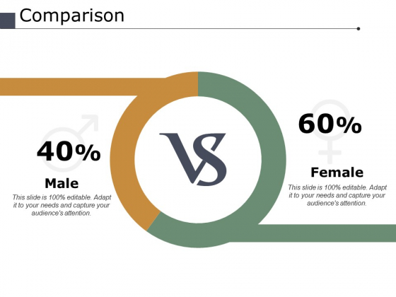 Comparison Male Female Ppt PowerPoint Presentation Infographics Diagrams