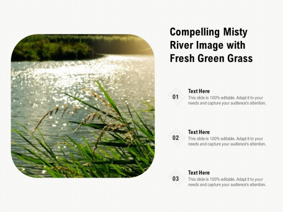 Compelling Misty River Image With Fresh Green Grass Ppt PowerPoint Presentation Inspiration Show PDF
