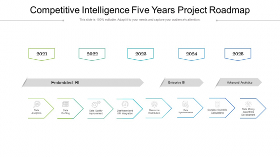 Competitive Intelligence Five Years Project Roadmap Structure