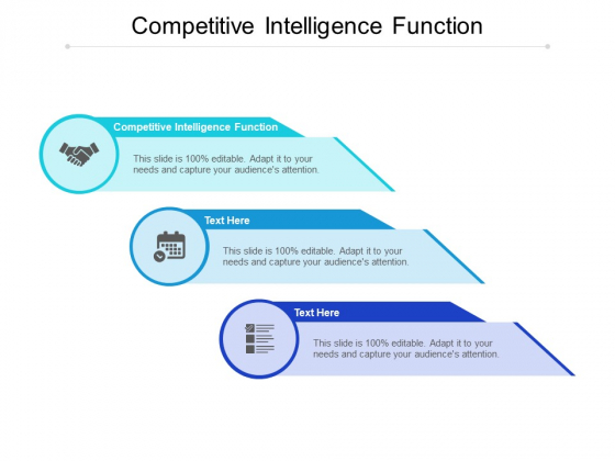 Competitive Intelligence Function Ppt PowerPoint Presentation Slides Demonstration Cpb