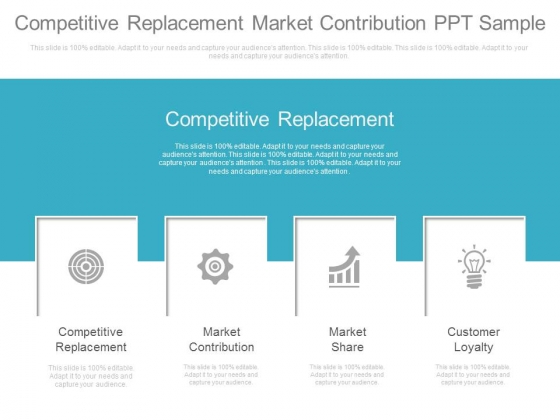 Competitive Replacement Market Contribution Ppt Sample