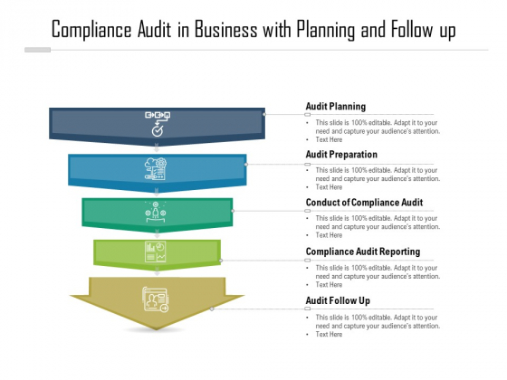 Compliance Audit In Business With Planning And Follow Up Ppt PowerPoint Presentation Show Infographic Template PDF