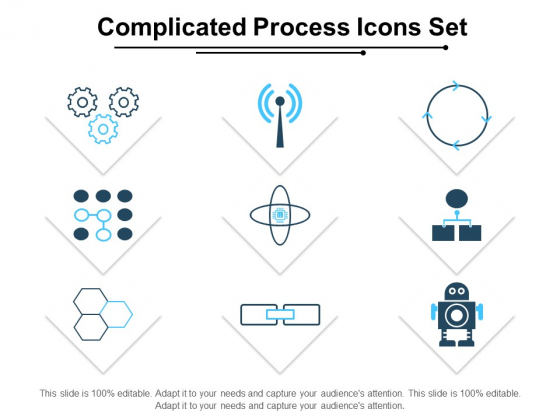 Complicated Process Icons Set Ppt PowerPoint Presentation Gallery Deck PDF Complicated Process Icons Set Ppt PowerPoint Presentation Gallery Deck PDF