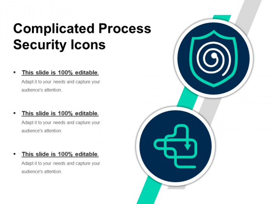 Complicated Process Security Icons Ppt PowerPoint Presentation File Graphics Template PDF