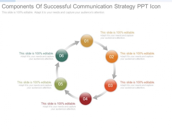 Components Of Successful Communication Strategy Ppt Icon Components Of Successful Communication Strategy Ppt Icon