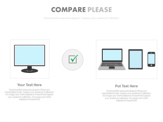 Computer Comparison With Laptop Tablet And Mobile PowerPoint Slides Computer Comparison With Laptop Tablet And Mobile PowerPoint Slides