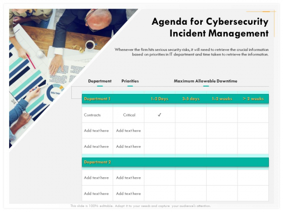 Computer Security Incident Handling Agenda For Cybersecurity Incident Management Template PDF Computer Security Incident Handling Agenda For Cybersecurity Incident Management Template PDF