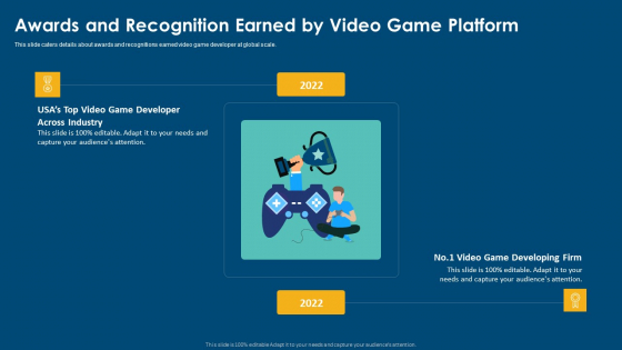 Computerized Game Pitch Deck Awards And Recognition Earned By Video Game Platform Slides PDF Computerized Game Pitch Deck Awards And Recognition Earned By Video Game Platform Slides PDF