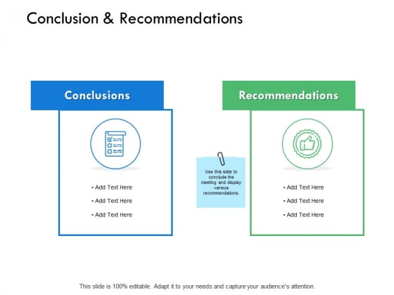 Conclusion And Recommendations Checklist Ppt PowerPoint Presentation Slides Icon